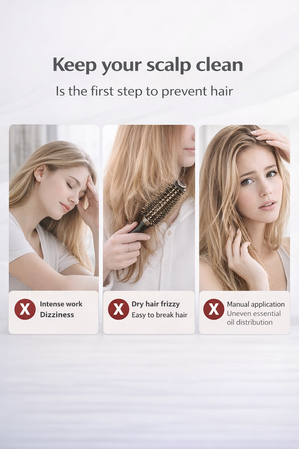 Electric Red Light Scalp Massager for Hair Growth & Scalp Care